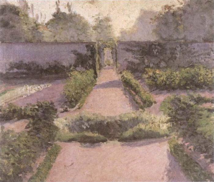 Gustave Caillebotte Kitchen Garden at Yerres France oil painting art